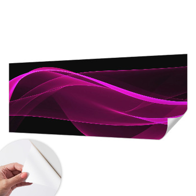 Peel and stick fototapet med motiv av ett rosa band