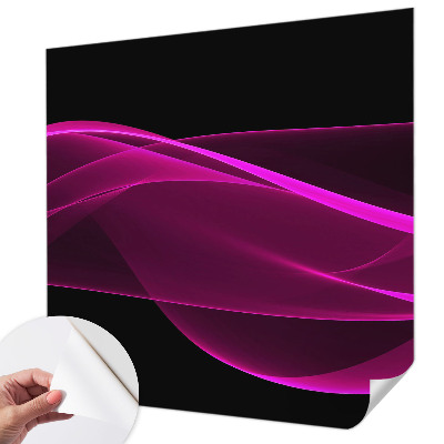 Peel and stick fototapet med motiv av ett rosa band