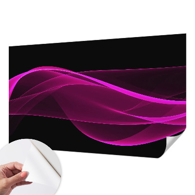 Peel and stick fototapet med motiv av ett rosa band