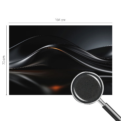 3D fototapet Metalliska vågor