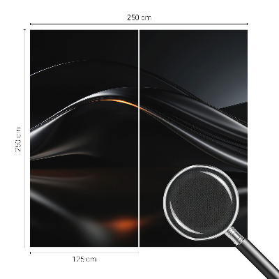 3D fototapet Metalliska vågor