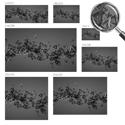 Fototapet barnrum med geometriska abstraktioner