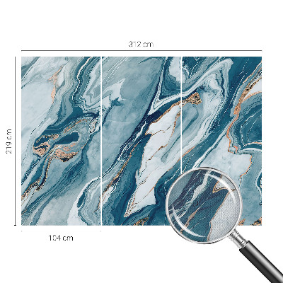 3D fototapet med motiv i mineralisk elegans
