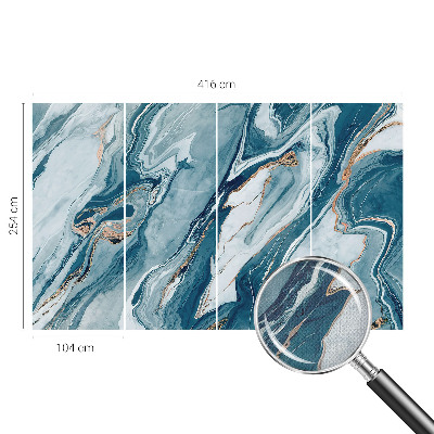 3D fototapet med motiv i mineralisk elegans