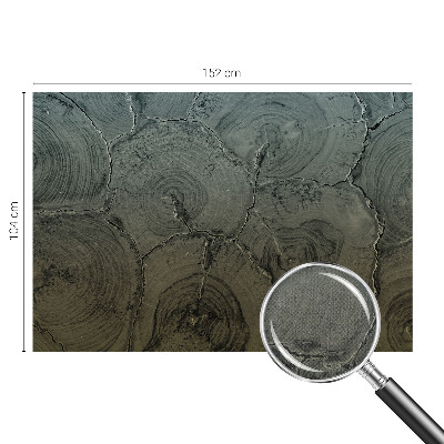 Självhäftande fotovägg Träringar