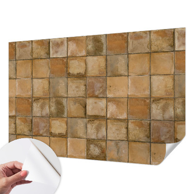 Peel and stick fototapet med rustik mosaik