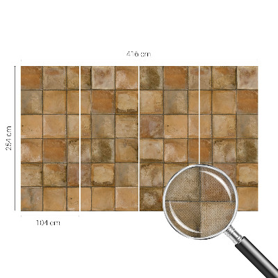 Peel and stick fototapet med rustik mosaik