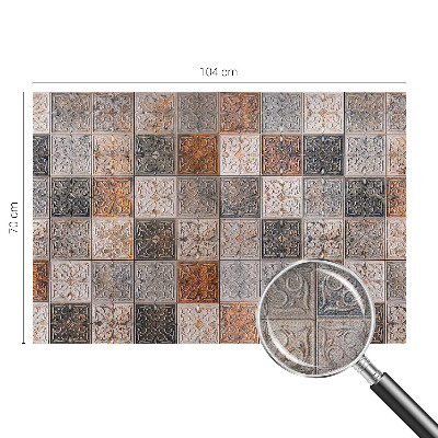 Fototapet barnrum Dekorativa plattor