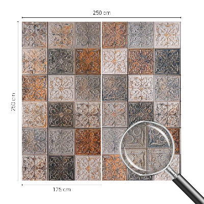 Fototapet barnrum Dekorativa plattor