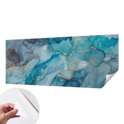 3D fototapet Blå abstraktion