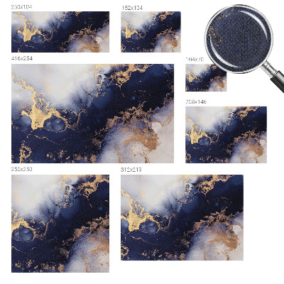 Fototapet för barn med marinblå vågmönster