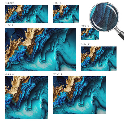 3D fototapet Energivågor