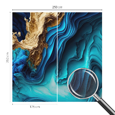 3D fototapet Energivågor