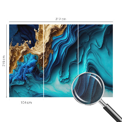 3D fototapet Energivågor