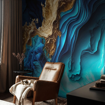 3D fototapet Energivågor