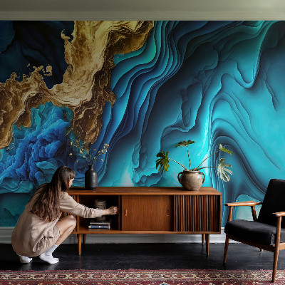 3D fototapet Energivågor