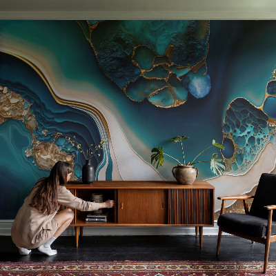 Fototapet barn med en färgglad abstrakt design
