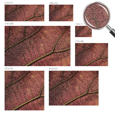 Självhäftande fotovägg Lövaktig konsistens