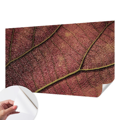 Självhäftande fotovägg Lövaktig konsistens