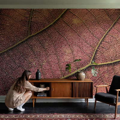 Självhäftande fotovägg Lövaktig konsistens