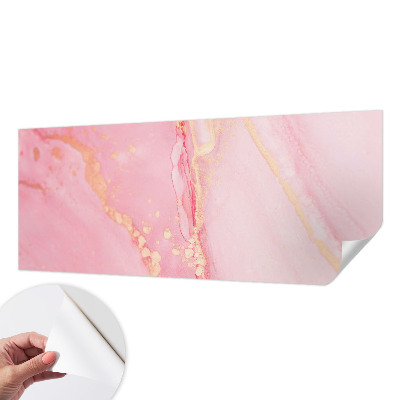 Självhäftande fotovägg med en pastellfärgad abstrakt design