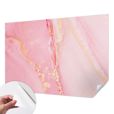 Självhäftande fotovägg med en pastellfärgad abstrakt design