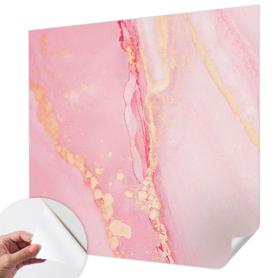 Självhäftande fotovägg med en pastellfärgad abstrakt design