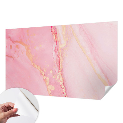 Självhäftande fotovägg med en pastellfärgad abstrakt design