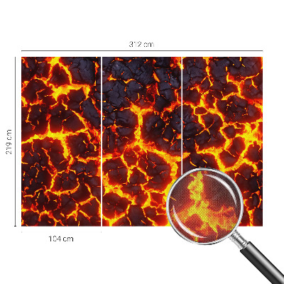 Självhäftande fototapet Stark magma