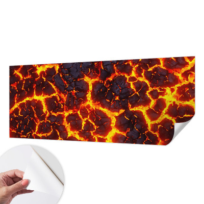Självhäftande fototapet Stark magma