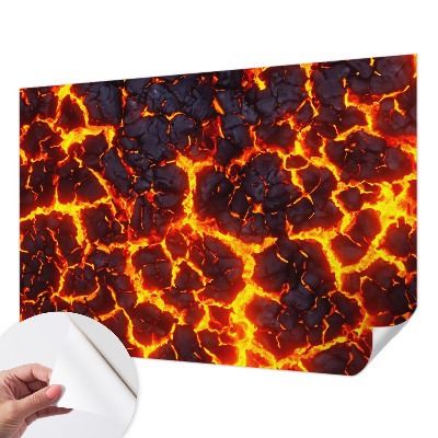 Självhäftande fototapet Stark magma