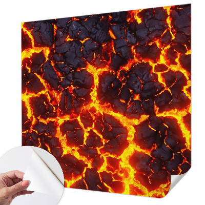 Självhäftande fototapet Stark magma
