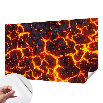 Självhäftande fototapet Stark magma