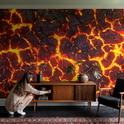 Självhäftande fototapet Stark magma