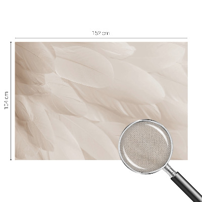 Peel and stick fototapet med mönster av eteriska fjädrar
