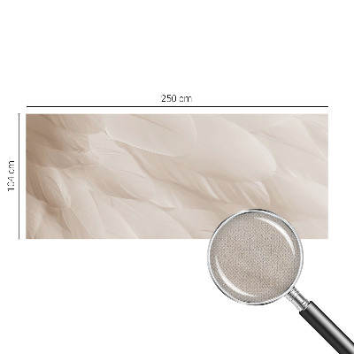 Peel and stick fototapet med mönster av eteriska fjädrar