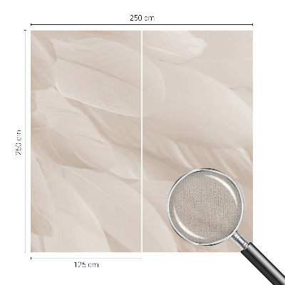 Peel and stick fototapet med mönster av eteriska fjädrar
