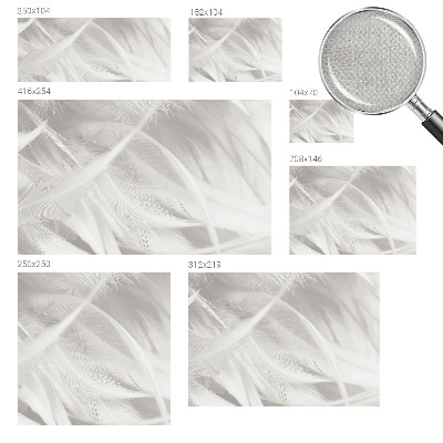 3D fototapet Subtila fjädrar