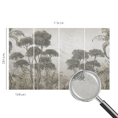 Självhäftande fototapet Tropisk djungel