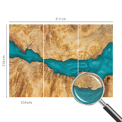 Fototapet för barn Trä och harts