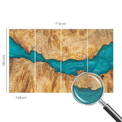 Fototapet för barn Trä och harts