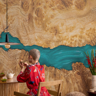 Fototapet för barn Trä och harts