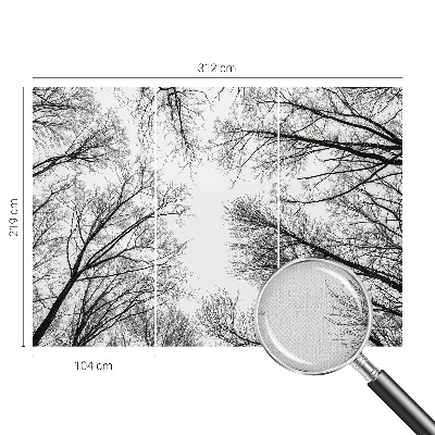 Peel and stick fototapet med motiv av enstaka grenar