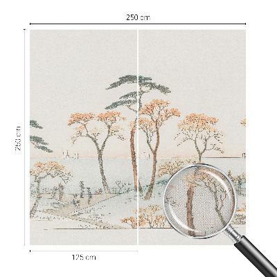 Självhäftande fototapet Fridfullt landskap