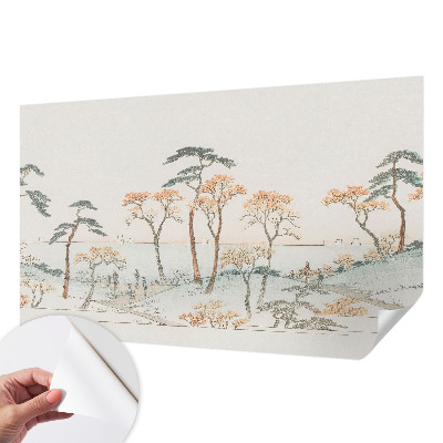 Självhäftande fototapet Fridfullt landskap