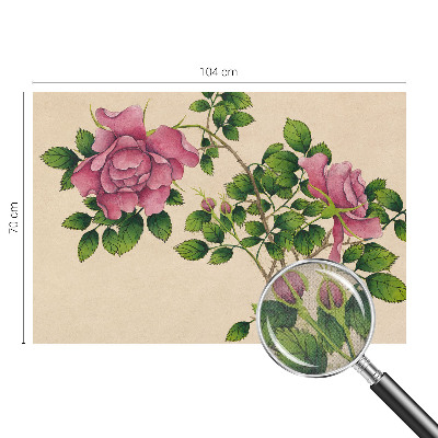 Självhäftande fototapet Romantiska rosor