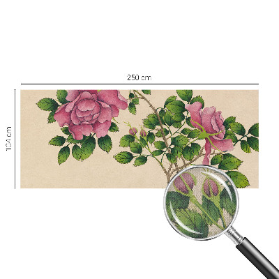 Självhäftande fototapet Romantiska rosor