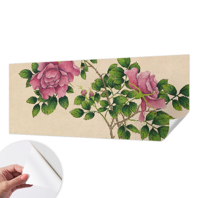 Självhäftande fototapet Romantiska rosor