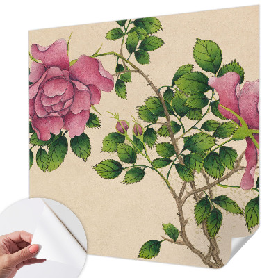 Självhäftande fototapet Romantiska rosor