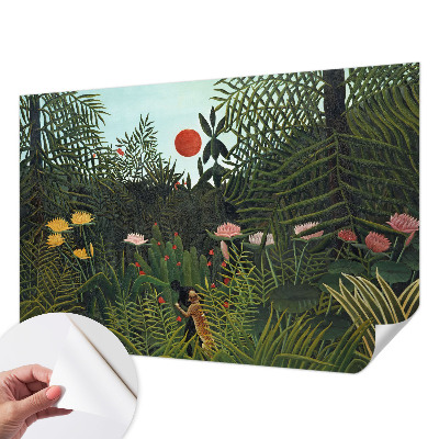 Peel and stick fototapet med exotiskt landskap